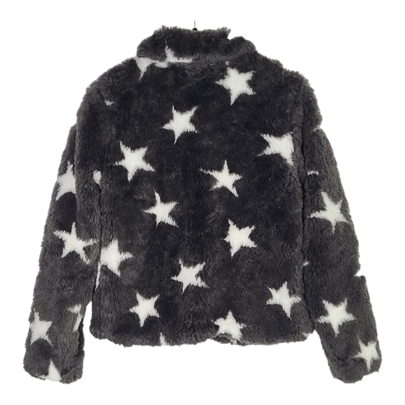 Macy's Kids Epic Threads Girls Black Faux Fur White Star … - Picture 4 of 17